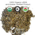 Organic Way Mugwort Herb Loose Leaf Cut & Sifted (Artemisia Vulgaris) Herbal Tea | European Wild-Harvest | Kosher & USDA Certified | Vegan, Non-GMO & Gluten Free | 100% Raw from Albania (1/4LBS / 4Oz)