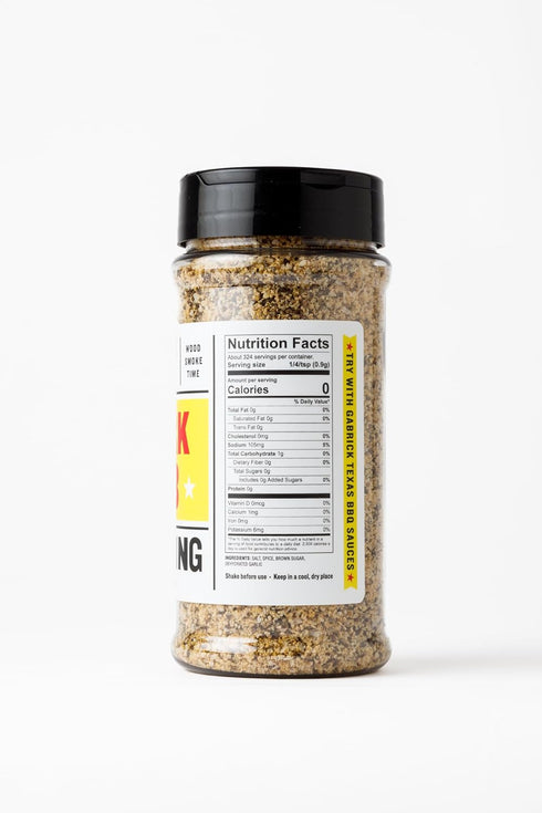 10.3 oz Pork Rub Seasoning | Gabrick BBQ | Paprika-Free BBQ Rub | Central Texas Style Flavor | Perfect for Pork Butts