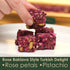 OZ ERCIYES 17.6 oz (500g) Turkish Delight with Rose Petals and Pistachio Soft Lokum Candy, Gourmet Turkish Sweets Gift