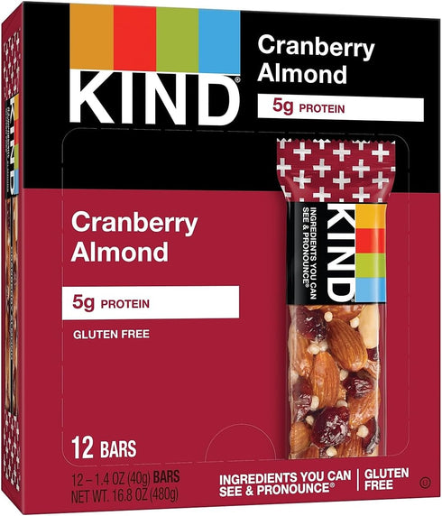 12ct 12ct Kind Pls Cranbrry Almnd C Size Kind Pls Cranberry Almond Caddy