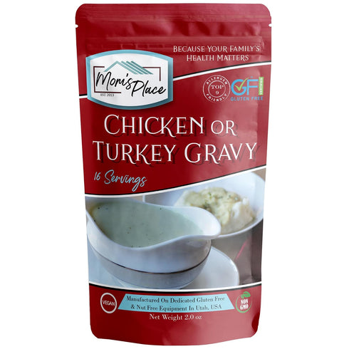 Mom's Place Gluten-Free Chicken or Turkey Gravy Mix, Soy, Dairy, Nut &