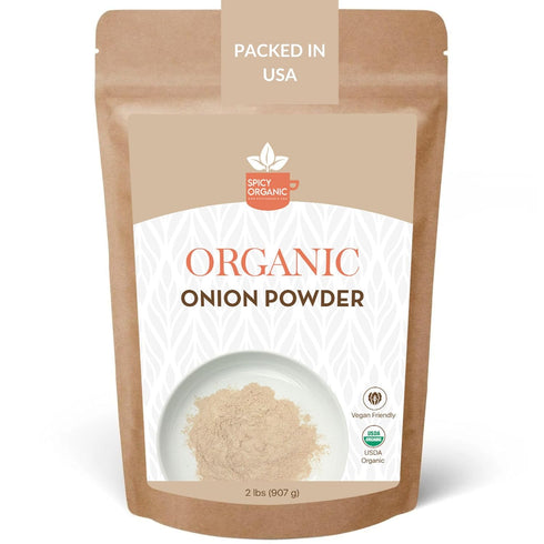 SPICY ORGANIC White Onion Powder 2 LBS (32 Oz.) Certified USDA Organic