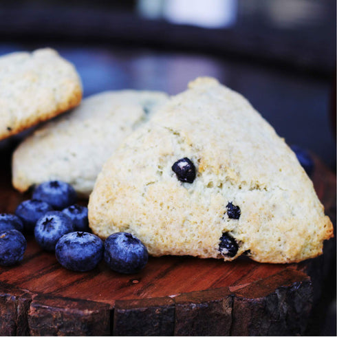 12 (6pk) English Scone Mix, Wild Blueberry by Sticky Fingers Bakeries Easy to Make English Scones Fresh Baked, Makes