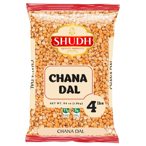 Shudh Chana Dal (Split Desi Chickpeas) 4lbs ~ All Natural | Vegan