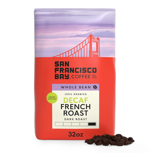 San Francisco Bay Coffee - Decaf Dark Roast Whole Bean Coffee -