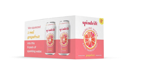 Spindrift Grapefruit Sparkling Water, 12 Fl. Oz. Cans, 8 Count (Pack of