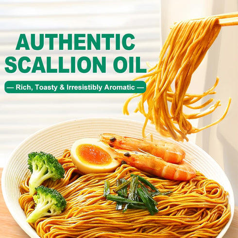 230g/8.1oz (Pack 2) Shanghai Scallion Sauce - Scallion Oil with Spring Onion for Noodles, Rice, Soup, Spring Onion