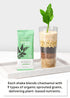 Set 10 Packs Korean Food Greenrules Korean Grain Shake Gift with Chwinamul Plant-Based Meal Mix Powder, Stick + Free