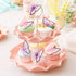 66 Pcs Butterfly Cupcake Toppers, Pink Gold Cake Topper Picks for Birthday Party Decor, Wedding, Baby Shower