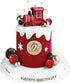 JeVenis Christmas Train Cake Decoration Train Cake Topper Train Theme Birthday Decorations Baby Shower Party Supplies