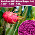 Nahasahr 7oz 100% Freeze Dried Dragon Fruit Pieces - Natural Crispy Dry Fruit Flakes, No Gluten, Dried Pitaya