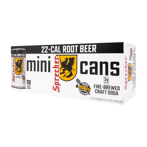 Sprecher 7.5 oz (10 Pack) Low Cal Root Beer fl Mini Cans