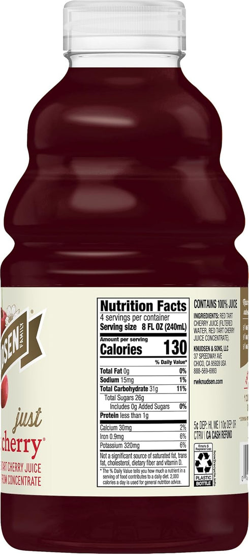 32 oz (Pack 1) R.W. Knudsen Just Tart Cherry Juice, fl