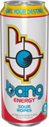 16-Ounce Pack 12 Bang Energy Sour Ropes, Sugar-Free Energy Drink, |