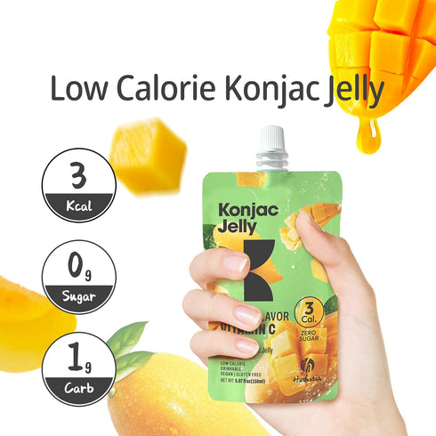 6-Pack (32g 10-Pack Hethstia Spicy Kimchi Protein Ramen & Mango Konjac Jelly Bundle Instant High Protein Noodle Soup