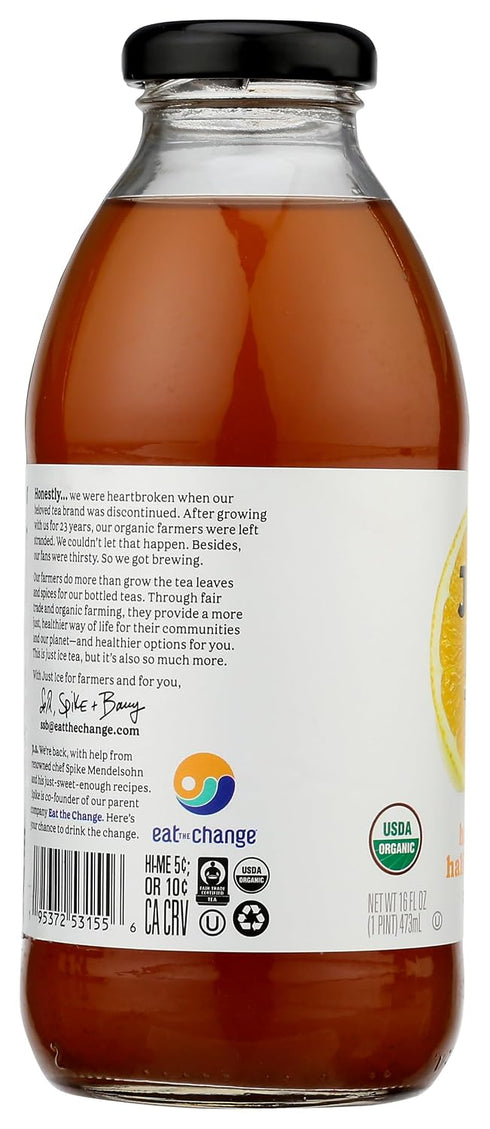 16 Oz Just Ice Tea, Tea Half And Half Lemonade Organic, Fl