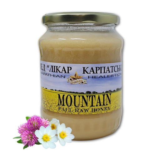 Carpathian Raw Honey Mountain Flowers | 100% Pure, Unfiltered, Unpasteurized, Ethically Sourced