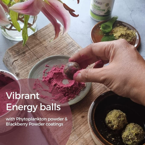 AKI BlackBerry Powder, Nutrient-Rich, Vitamin C, Sugar-Free, Vegan-Friendly for Baking, Flavoring, Smoothie, Yogurt,