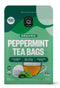 FGO Organic Peppermint Tea, 100 Count Eco-Conscious Tea Bags, Caffeine Free, Packaging May Vary