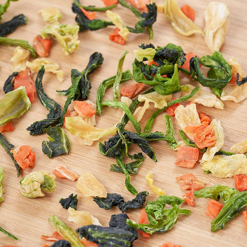 SXETBEAN 250g/8.8oz Dehydrated Vegetables, Dried Ramen Toppings, Natural Dried Vegetables for Ramen, Soup, Stew, Mixed
