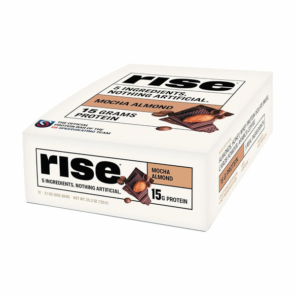 Rise Whey Protein Bars - Mocha Almond | Breakfast Bar & Protein