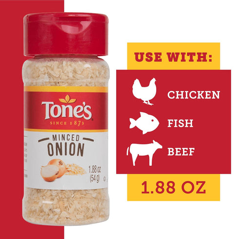 Tone's 1.88 Minced Onion, Ounce