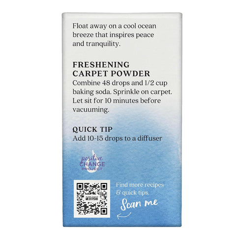 0.25 oz. Aura Cacia Ocean Air Essential Oil Blend, Boxed fl. - Light Aroma, No Synthetic Fragrances
