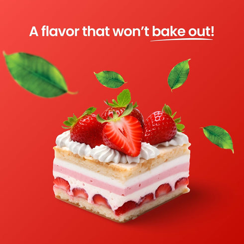 LorAnn Oils Strawberry Bakery Emulsion, Ideal for Boosting Fruit Tones in Cakes, 4 Oz