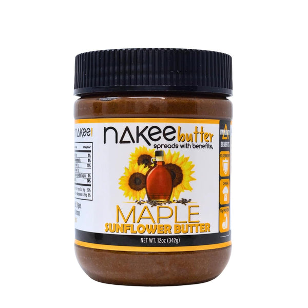 Nakee Butter: Maple Sunflower Vegan Butter, High Daily Protein Nut Spread with