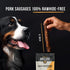 4 Count, 6 inch, Grillerz Slow Roasterz Pork Sausages, All Natural Dog Treat for All Breeds, Dog Chew for Healthy Teeth
