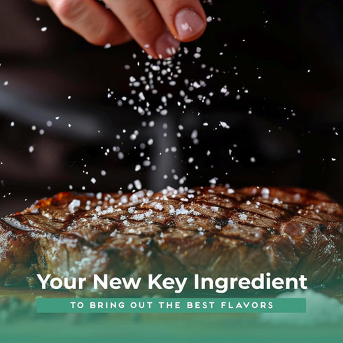 1LB 4X 30% Ocean's Taste Baja Sea Salt, Baja Mineral Sea Salt, Coarse Grain, More Minerals than Celtic Salt, Less