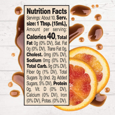 5.07 Pack 3 Roland Foods Blood Orange Balsamic Vinegar Glaze, Ounce Bottle
