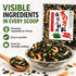 2.12oz 60g Dried Wakame Miso Soup Topping Mix - / Japanese-Style Seaweed Garnish with Carrot, Green Onion & Small Dried
