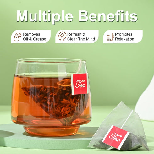 XIHETANK 100 Count 100% Black Tea Bags - Individually Wrapped for Fresh & Smooth Taste. Ancient Tree Chinese Black Tea