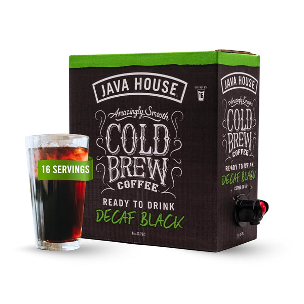 Java House Cold Brew Coffee on Tap Premium 100% Arabica Decaf Smooth