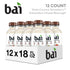 18 12 Pack Bai Antioxidant Infused Water Beverage, Shala Coconut Strawberry, with Vitamin C and No Artificial