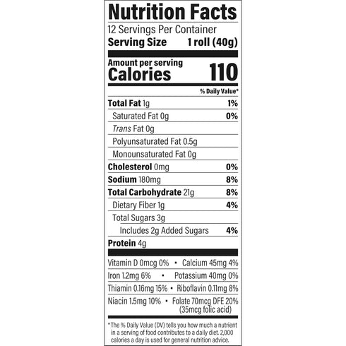 Sara Lee 12 17 oz Classic Dinner Rolls, White, Soft and Smooth, ct