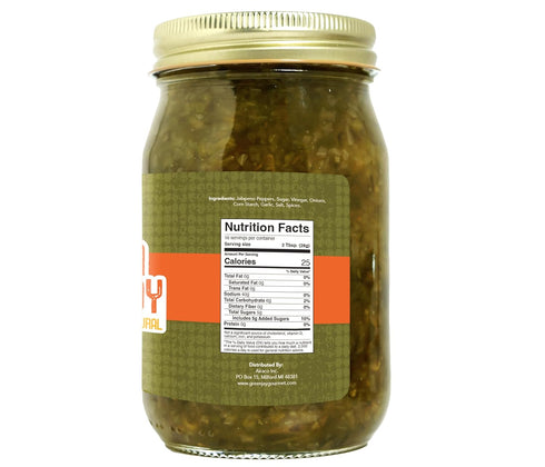 2 16 Green Jay Gourmet Relish - Cajun Candy Relish - Sweet And Spicy Candied Jalapeno Relish & Spread - USA Made