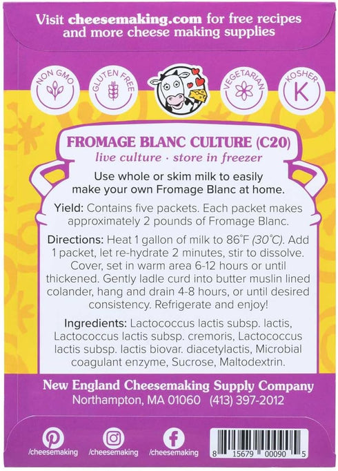 C20 5 Packets Fromage Blanc