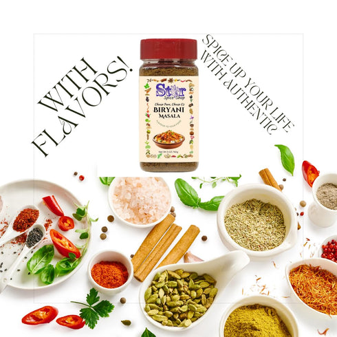 STAR SPICE SHOP 5OZ - Biryani Masala - Blend for Indian Rice Dishes, Pullao All Natural | Vegan | No Colors | Gluten