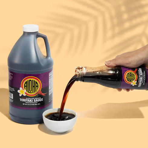 1/2 Aloha Shoyu - Spicy Gluten-Free Hawaiian Teriyaki Sauce - gallon