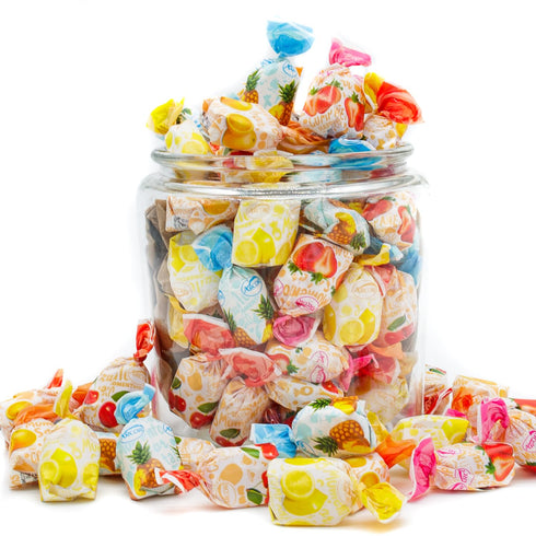 2 lb 5 Arcor FRUIT FILLED Hard Candy Individually Wrapped, Old Fashioned Bulk Candy, Assorted Flavors, Hard Shell