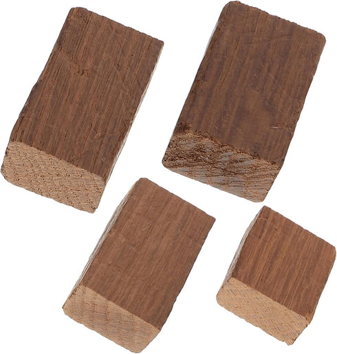 5pcs Healifty Red Wine Brewing Wood Chips Blocks for Home Fermentation Flavor Random Shape for Wine Making Supplies