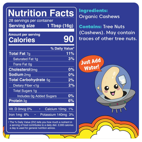 (16 28 Wilderness Poets SPiN, Organic Cashew Cream and Milk Concentrate (Unsweetened) - Ounce) - Servings - Make Cashew