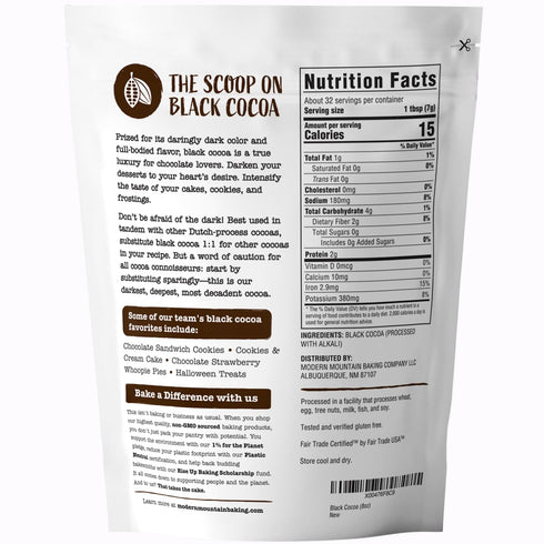 (8 oz) Black Cocoa Powder Bake the Darkest Chocolate Baked Goods, Achieve Rich Chocolate Flavor, Natural Substitute