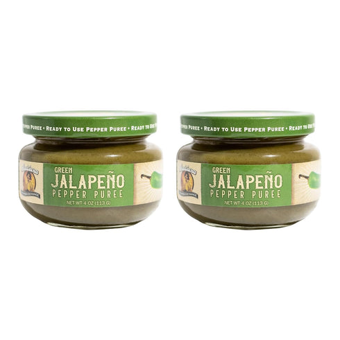 Louisiana Pepper Exchange Green Jalapeno Pepper Puree Sauce, 2 Pack - Plant-Based, Gluten-Free