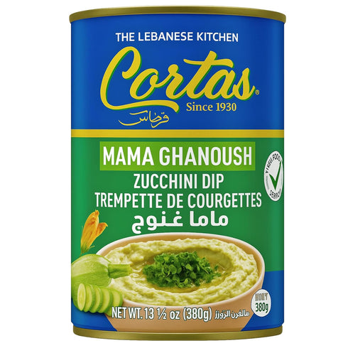 Cortas 13.5 oz, 380g (Pack 4) - Mama Ghanoush, Zucchini Dip