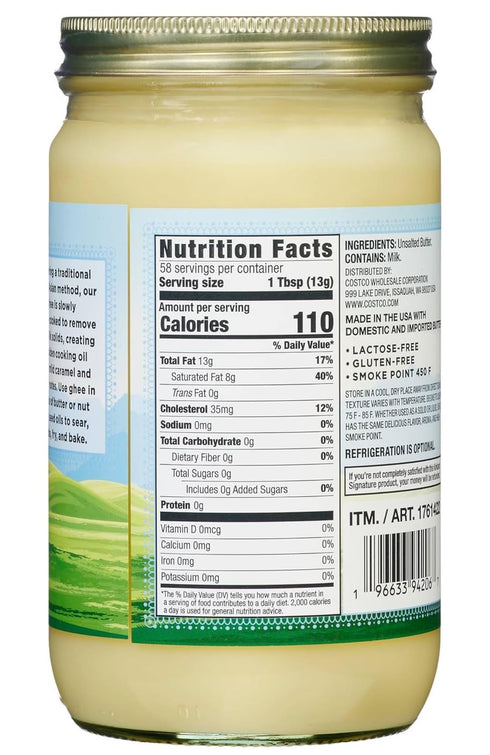 Kirkland Signature 27 oz Ghee Clarified Butter