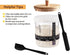 50oz Premium Sourdough Starter Jar Kit - Large Wide Mouth Glass Jar with Bamboo Lid,Cloth Cover, Date Tracker