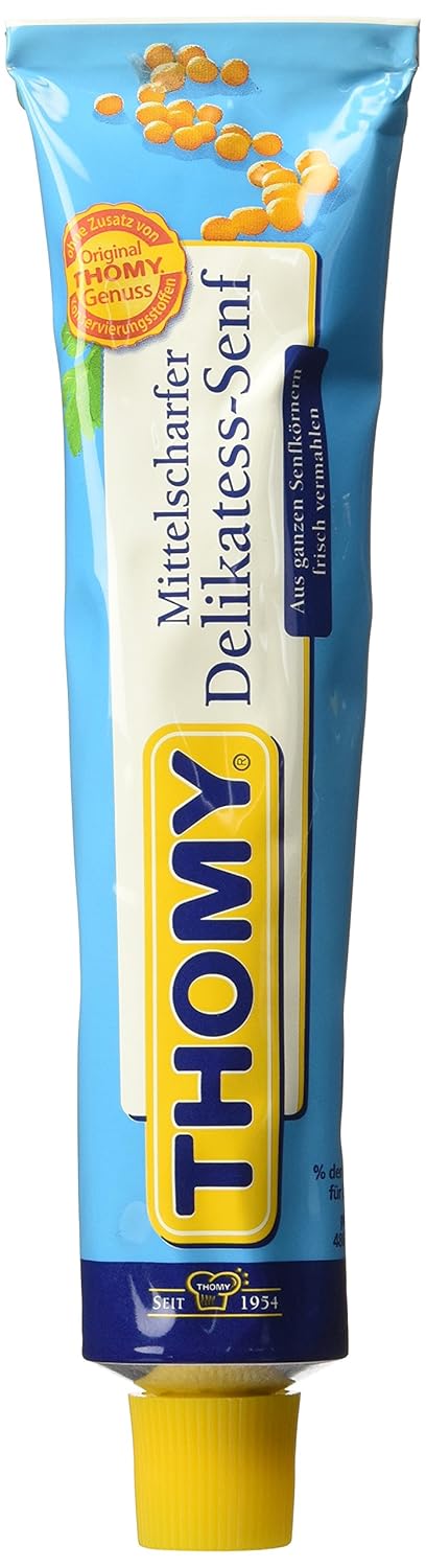Thomy Delikatess-Senf ( Medium Mustard ) in Tube ( 100 ml )